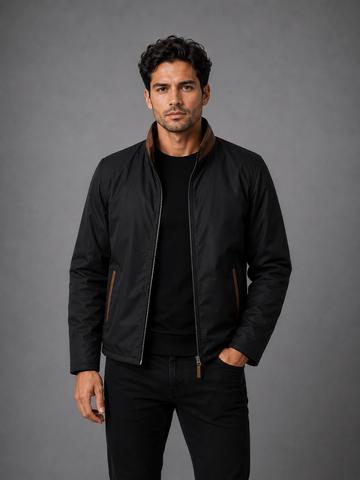 SILVIO LEATHER™ Premium Çift Taraflı %100 Kuzu Deri Erkek Ceket