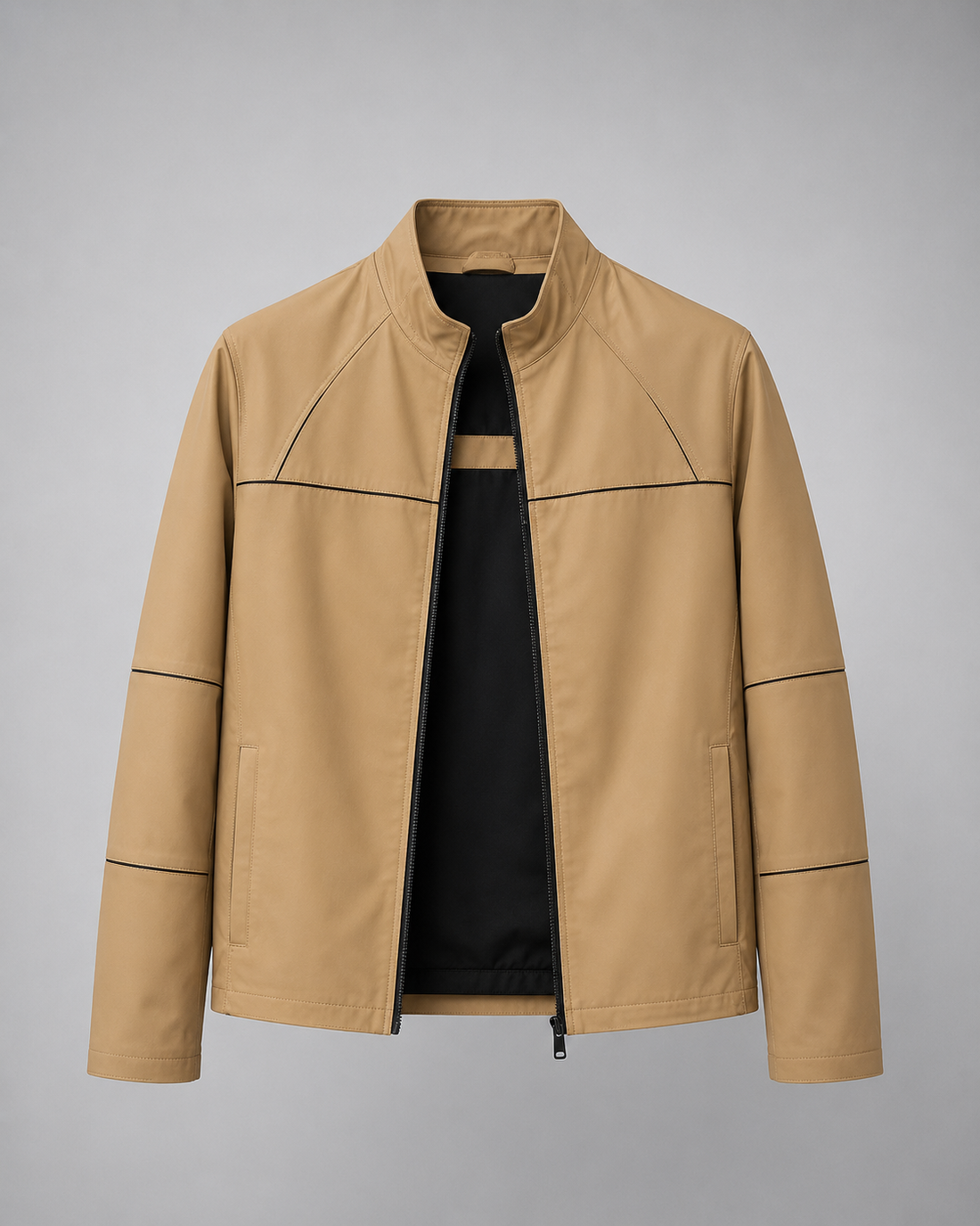 SILVIO LEATHER™ Sarı Çift Taraflı Ceket – Premium Edition