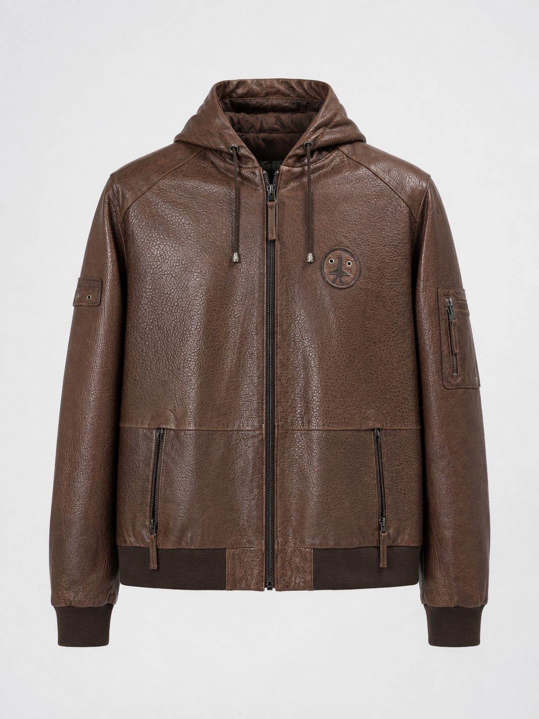 SILVIO LEATHER™  Hooded Deri Ceket – Premium Edition