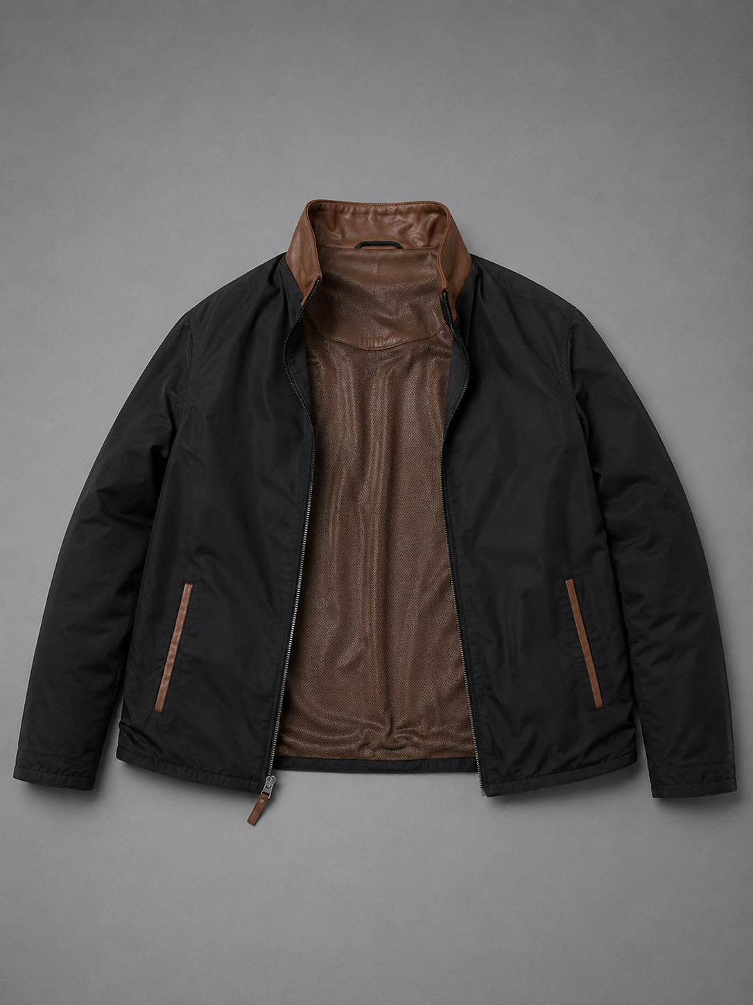 SILVIO LEATHER™ Premium Çift Taraflı %100 Kuzu Deri Erkek Ceket
