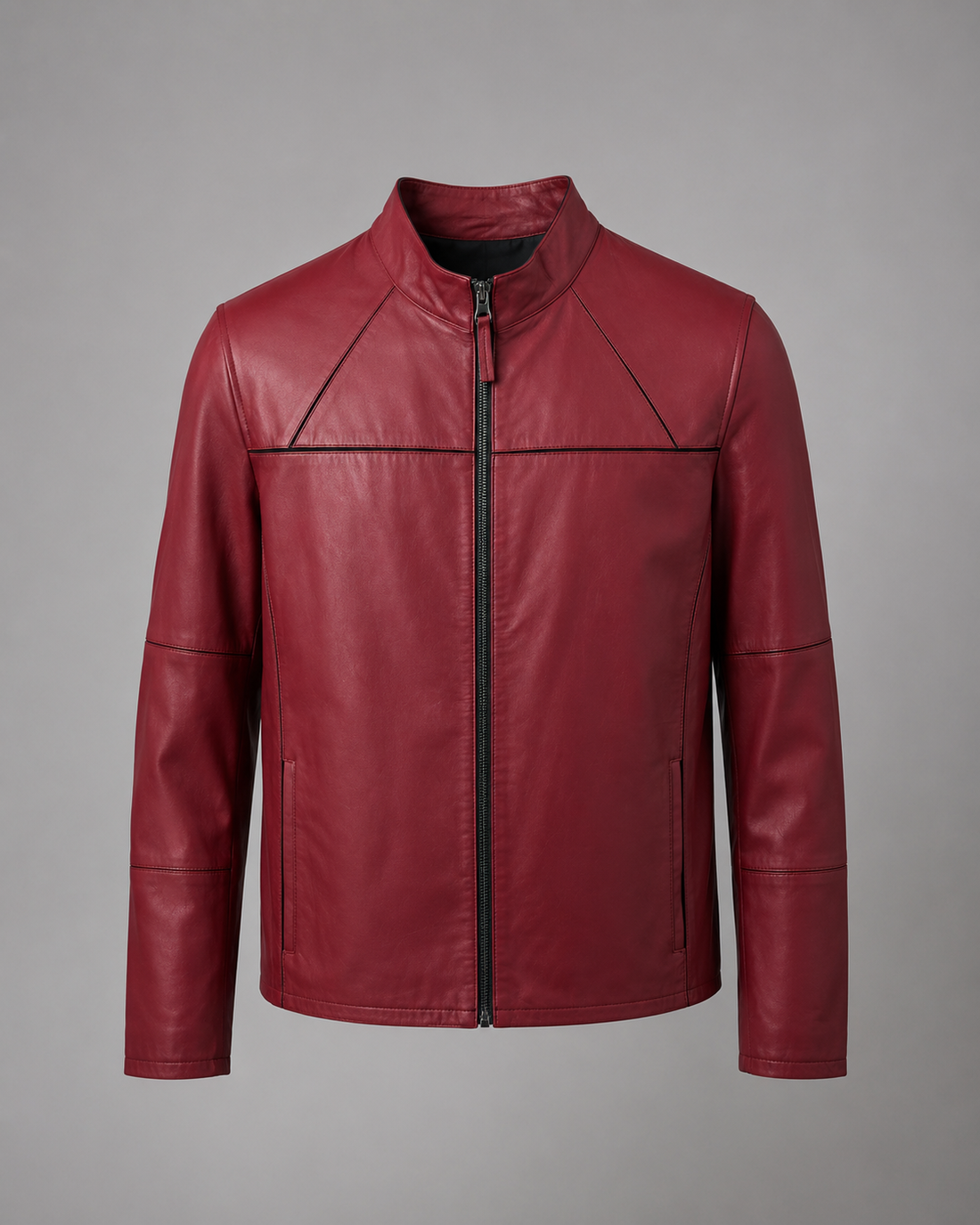 SILVIO LEATHER™ Bordo Çift Taraflı Ceket – Premium Edition